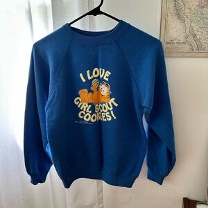 Vintage Garfield Girl Scout Cookie Sweatshirt